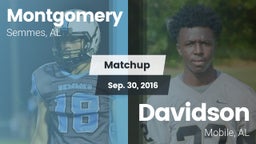 Matchup: Montgomery High vs. Davidson  2016