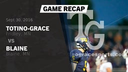 Recap: Totino-Grace  vs. Blaine  2016