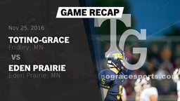 Recap: Totino-Grace  vs. Eden Prairie  2016