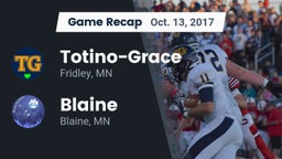 Recap: Totino-Grace  vs. Blaine  2017