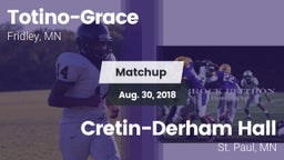 Matchup: Totino-Grace High vs. Cretin-Derham Hall  2018