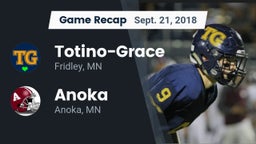 Recap: Totino-Grace  vs. Anoka  2018