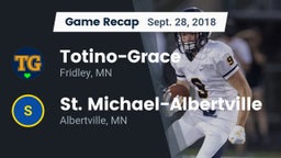 Recap: Totino-Grace  vs. St. Michael-Albertville  2018