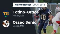 Recap: Totino-Grace  vs. Osseo Senior  2018