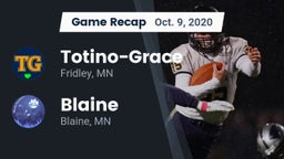 Recap: Totino-Grace  vs. Blaine  2020