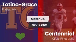 Matchup: Totino-Grace High vs. Centennial  2020