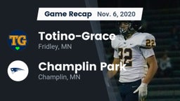 Recap: Totino-Grace  vs. Champlin Park  2020