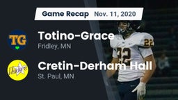 Recap: Totino-Grace  vs. Cretin-Derham Hall  2020