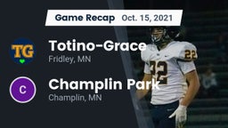 Recap: Totino-Grace  vs. Champlin Park  2021