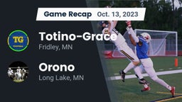 Recap: Totino-Grace  vs. Orono  2023