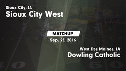 Matchup: Sioux City West vs. Dowling Catholic  2016