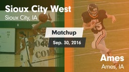 Matchup: Sioux City West vs. Ames  2016