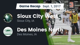 Recap: Sioux City West   vs. Des Moines North  2017