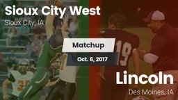Matchup: Sioux City West vs. Lincoln  2017