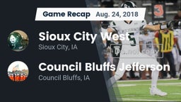 Recap: Sioux City West   vs. Council Bluffs Jefferson  2018
