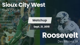 Matchup: Sioux City West vs. Roosevelt  2018