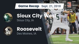 Recap: Sioux City West   vs. Roosevelt  2018