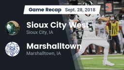 Recap: Sioux City West   vs. Marshalltown  2018