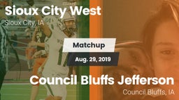 Matchup: Sioux City West vs. Council Bluffs Jefferson  2019