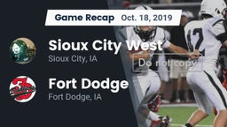 Recap: Sioux City West   vs. Fort Dodge  2019