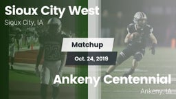 Matchup: Sioux City West vs. Ankeny Centennial  2019