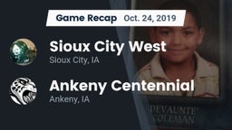 Recap: Sioux City West   vs. Ankeny Centennial  2019