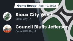 Recap: Sioux City West   vs. Council Bluffs Jefferson  2022