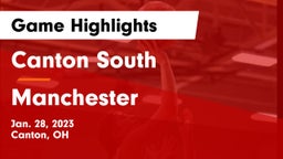 Canton South  vs Manchester  Game Highlights - Jan. 28, 2023