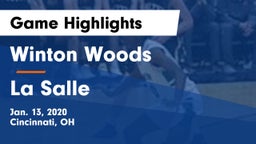 Winton Woods  vs La Salle  Game Highlights - Jan. 13, 2020