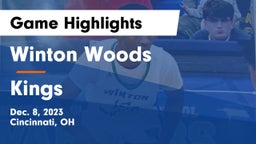 Winton Woods  vs Kings  Game Highlights - Dec. 8, 2023