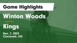 Winton Woods  vs Kings  Game Highlights - Dec. 7, 2023