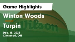 Winton Woods  vs Turpin  Game Highlights - Dec. 18, 2023