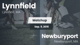 Matchup: Lynnfield High vs. Newburyport  2016