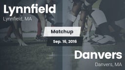 Matchup: Lynnfield High vs. Danvers  2016