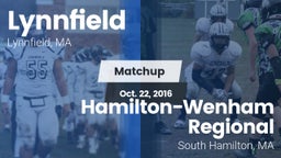 Matchup: Lynnfield High vs. Hamilton-Wenham Regional  2016