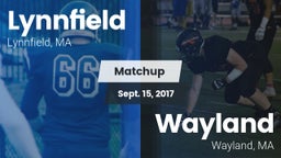 Matchup: Lynnfield High vs. Wayland  2017