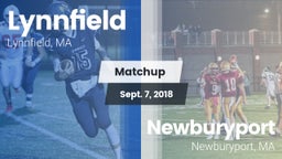 Matchup: Lynnfield High vs. Newburyport  2018