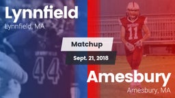 Matchup: Lynnfield High vs. Amesbury  2018