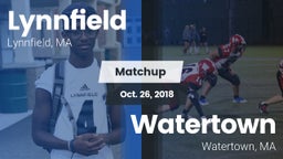 Matchup: Lynnfield High vs. Watertown  2018