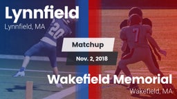 Matchup: Lynnfield High vs. Wakefield Memorial  2018
