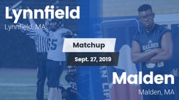 Matchup: Lynnfield High vs. Malden  2019