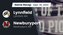Recap: Lynnfield  vs. Newburyport  2022