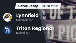 Recap: Lynnfield  vs. Triton Regional  2022