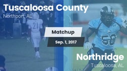 Matchup: Tuscaloosa County vs. Northridge  2017
