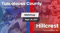 Matchup: Tuscaloosa County vs. Hillcrest  2017