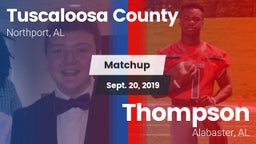 Matchup: Tuscaloosa County vs. Thompson  2019
