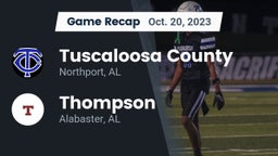 Recap: Tuscaloosa County  vs. Thompson  2023