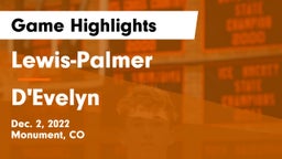 Lewis-Palmer  vs D'Evelyn  Game Highlights - Dec. 2, 2022