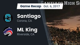 Recap: Santiago  vs. ML King  2017