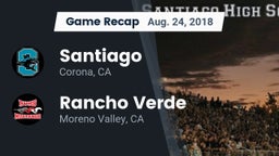 Recap: Santiago  vs. Rancho Verde  2018